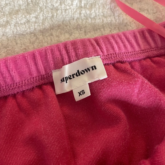 SUPERDOWN Pink Velour Set - Picture 6 of 8